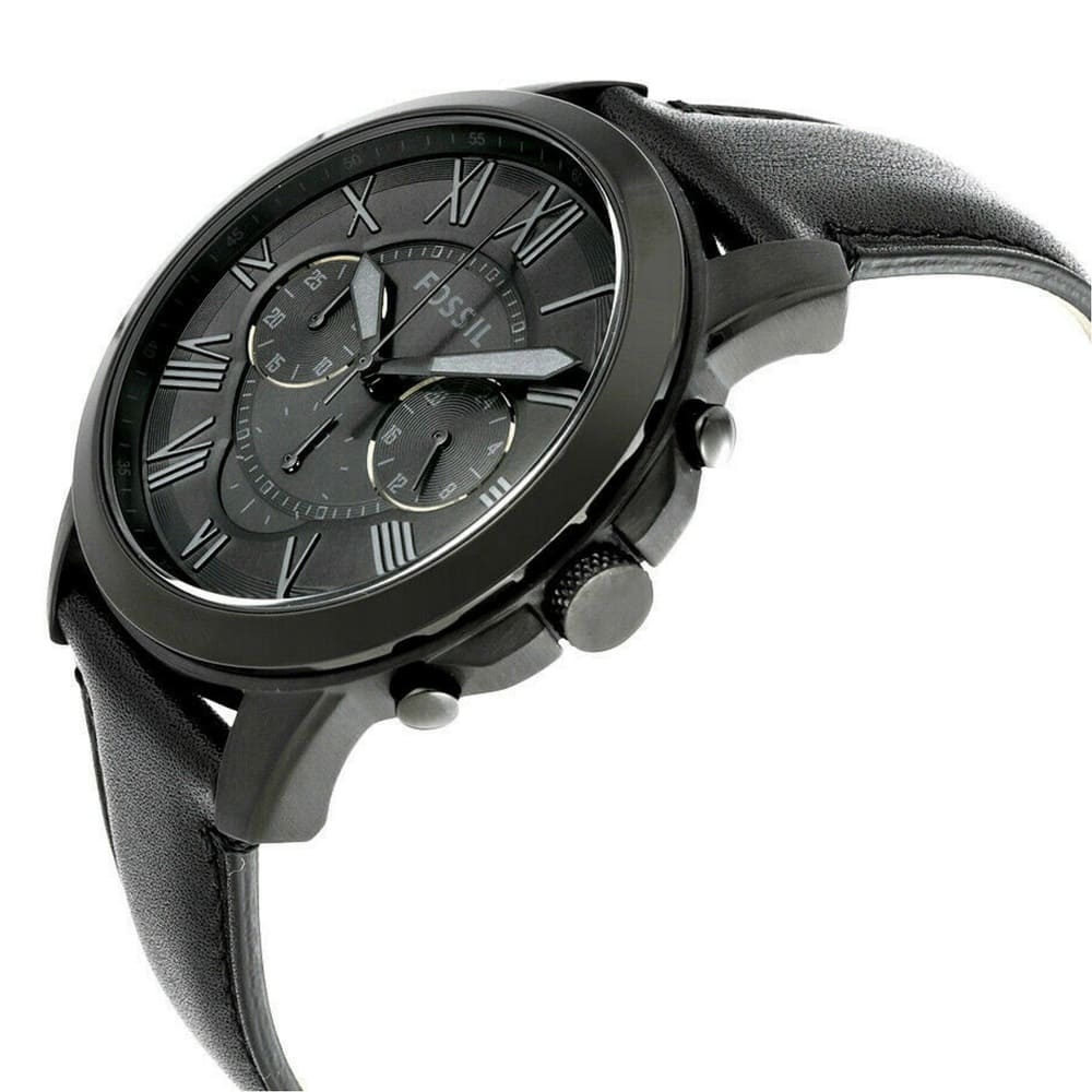 Men's Fossil Grant Analog Black Dial Watch - FS5132